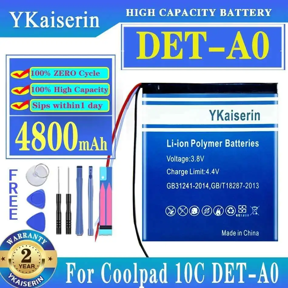 Environmentally Friendly Mobile Phone Battery 4800Mah For Coolpad 10C Det-A0 DETA0
Environmentally Friendly Mobile Phone Battery 4800Mah For Coolpad 10C Det-A0 DETA0