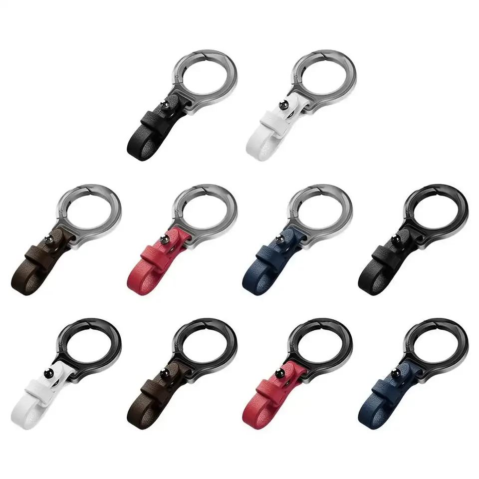 Titanium Alloy Cowhide Leather Keychain Car Key Holder Portable Waist Belt Buckle Small Key Rings For Men Women Gift
Titanium Alloy Cowhide Leather Keychain Car Key Holder Portable Waist Belt Buckle Small Key Rings For Men Women Gift