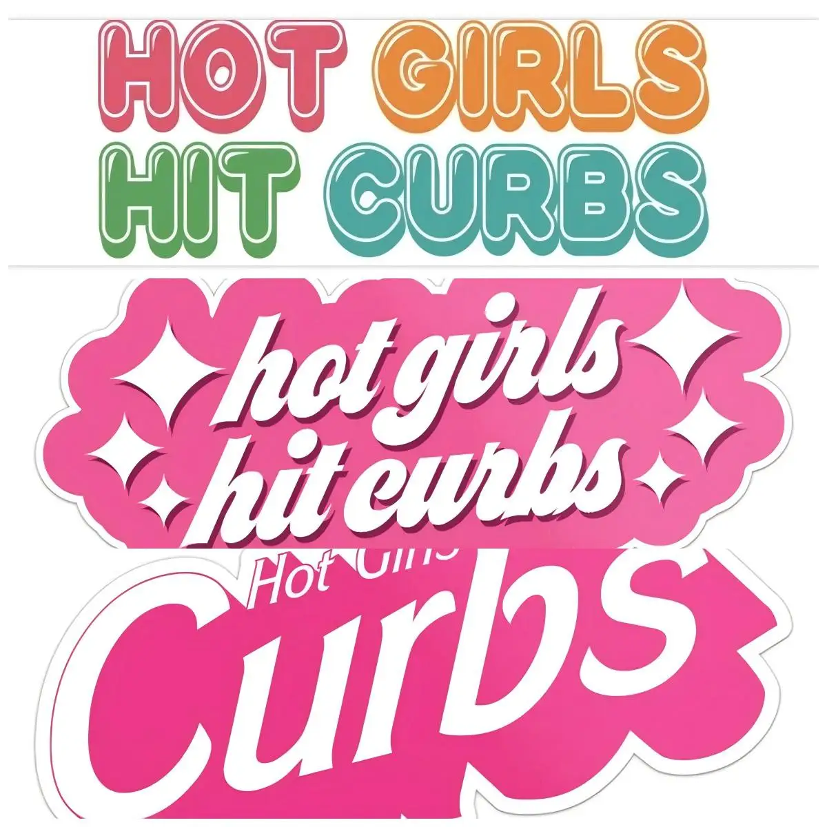 Hot Girls Hit Curbs Bumper Sticker Vinyl Waterproof Car Truck Gifts Idea Meme for Car Styling Decorative Stickers
Hot Girls Hit Curbs Bumper Sticker Vinyl Waterproof Car Truck Gifts Idea Meme for Car Styling Decorative Stickers