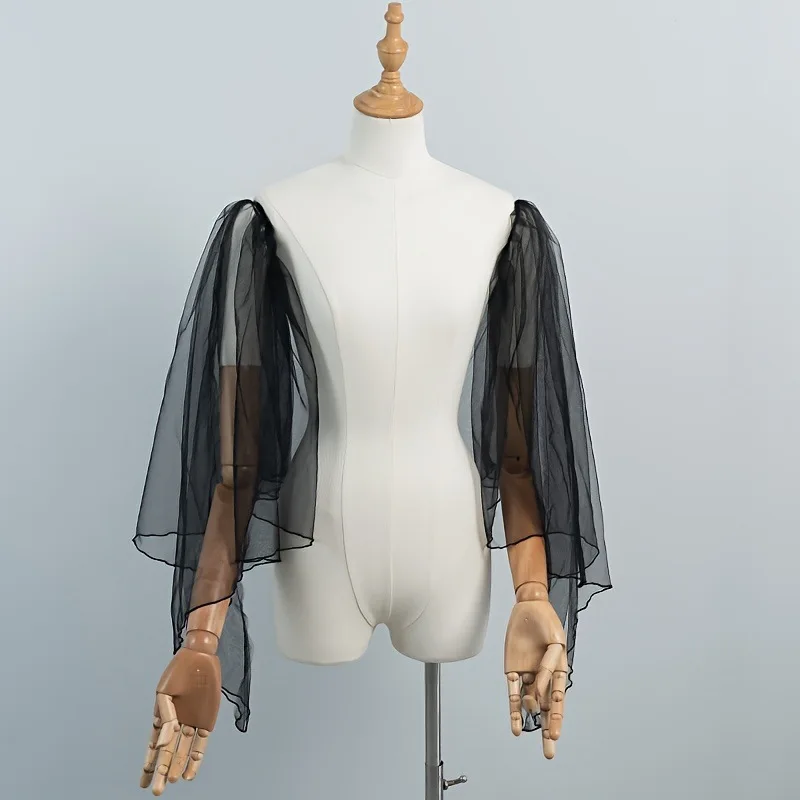 Elegant Wedding Bridal Detachable Sheer Shoulder Sleeves Tull Decoration Shoulder Veil Women Dress Accessories
Elegant Wedding Bridal Detachable Sheer Shoulder Sleeves Tull Decoration Shoulder Veil Women Dress Accessories