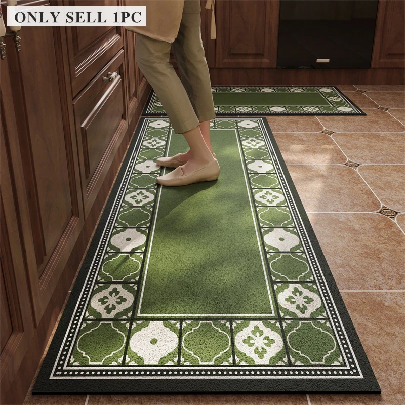 Carpet for Kitchen Floor Mat PVC Waterproof Oil-proof Non-slip Leather Foot Mats Vintage Floral Rug Long Size Home Decor Carpets
Carpet for Kitchen Floor Mat PVC Waterproof Oil-proof Non-slip Leather Foot Mats Vintage Floral Rug Long Size Home Decor Carpets