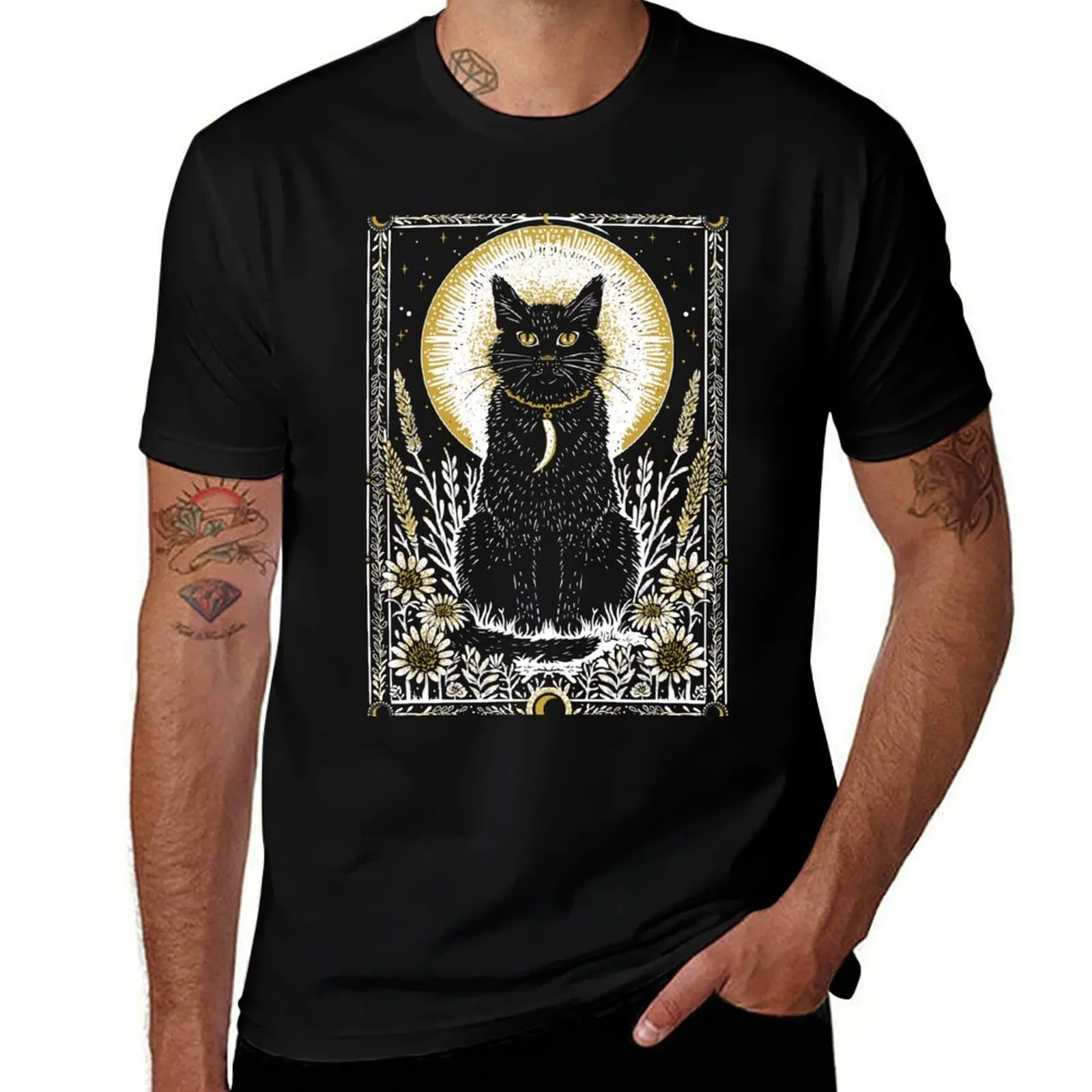 The Cat Witchy Tarot Card Art T-Shirt Big Size Crew Neck T-Shirt
The Cat Witchy Tarot Card Art T-Shirt Big Size Crew Neck T-Shirt