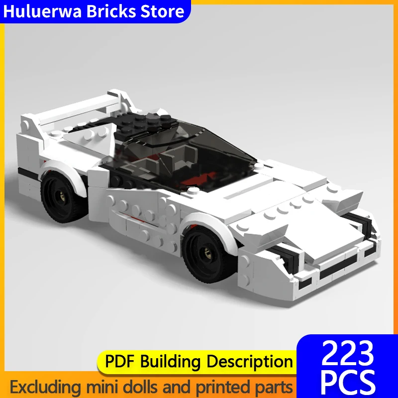 Модель городской автомобиль MOC, строительные кирпичи F40, верхний уровень, спортивный автомобиль, модульная технология, детские праздничные подарки, сборка игрушек, костюм
Модель городской автомобиль MOC, строительные кирпичи F40, верхний уровень, спортивный автомобиль, модульная технология, детские праздничные подарки, сборка игрушек, костюм