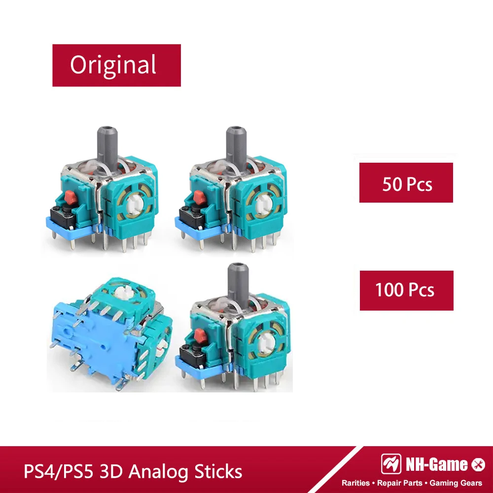 100pcs/Lots 3D Analog Thumb Sticks Sensor Module Potentiometer Original For PS4 Gamepad For PS5 Joystick
100pcs/Lots 3D Analog Thumb Sticks Sensor Module Potentiometer Original For PS4 Gamepad For PS5 Joystick