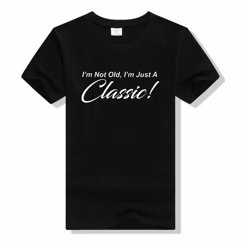 Футболка с надписью I'm Not Old I'm Just A Classic, модные повседневные футболки с круглым вырезом, забавная Мужская и женская футболка с коротким рукавом
Футболка с надписью I'm Not Old I'm Just A Classic, модные повседневные футболки с круглым вырезом, забавная Мужская и женская футболка с коротким рукавом
