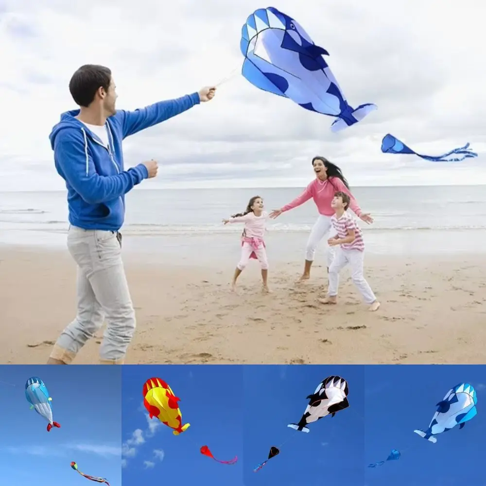 New 2.2m Large Whale/Dolphin Kite Single Line Long Tail Soft Kite Ripstop Good Flying Plastic Flying Toy Outdoor Fun Sports
New 2.2m Large Whale/Dolphin Kite Single Line Long Tail Soft Kite Ripstop Good Flying Plastic Flying Toy Outdoor Fun Sports