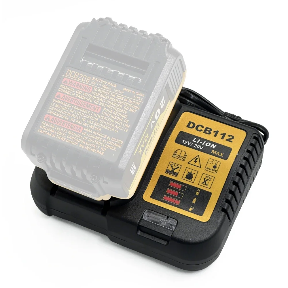 10.8V 12V 14.4V 18V 20V DCB206 DCB205 DCB204 DCB203 DCB120 DCB107 DCB115 DCB105(No Battery) DCB112 Battery Charger for Dewalt
10.8V 12V 14.4V 18V 20V DCB206 DCB205 DCB204 DCB203 DCB120 DCB107 DCB115 DCB105(No Battery) DCB112 Battery Charger for Dewalt
