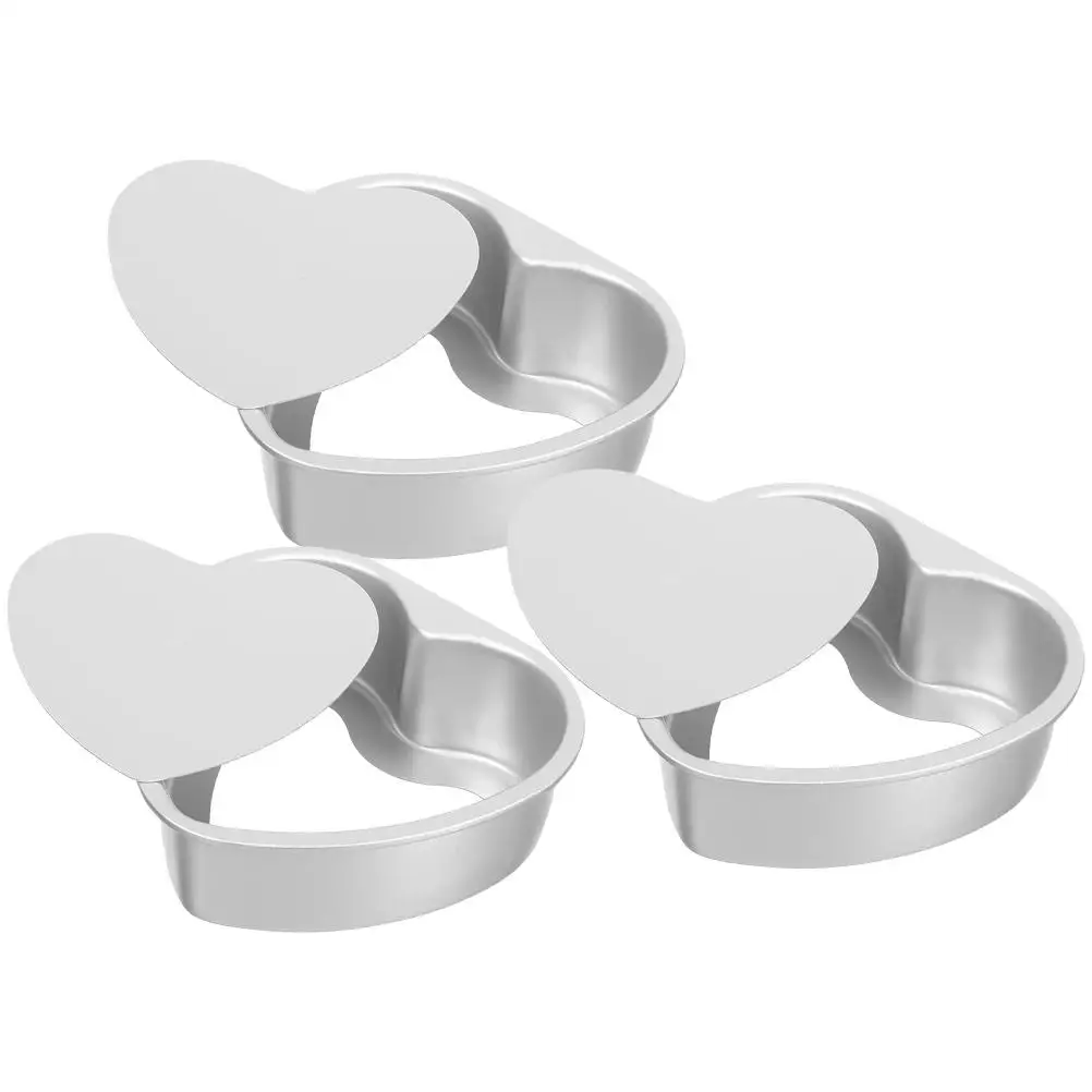 3 Pcs Heart Shaped Molds Aluminum Alloy Baking Pans Non Stick Detachable Bottom Easy Clean Oven Safe Wedding Cake Pans Metal
3 Pcs Heart Shaped Molds Aluminum Alloy Baking Pans Non Stick Detachable Bottom Easy Clean Oven Safe Wedding Cake Pans Metal