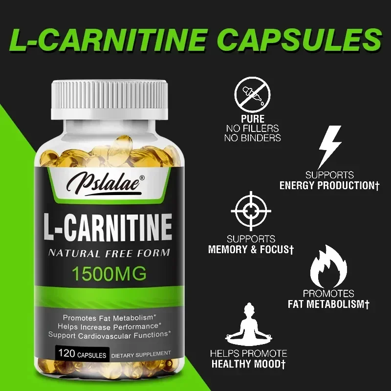 L-Carnitine Capsules 1500mg - Burn Fat, Lose Weight, Accelerate Metabolism, Gym Muscle Performance
L-Carnitine Capsules 1500mg - Burn Fat, Lose Weight, Accelerate Metabolism, Gym Muscle Performance