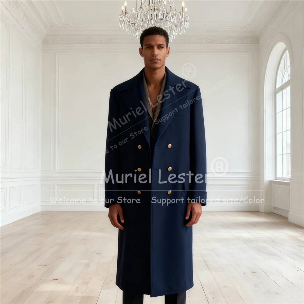 Handsome Navy Blue Men Coat Long Tweed Woolen Blend Suit Jackets Customized Peaked Lapel Blazer Groom Birthday Party Outfits
Handsome Navy Blue Men Coat Long Tweed Woolen Blend Suit Jackets Customized Peaked Lapel Blazer Groom Birthday Party Outfits