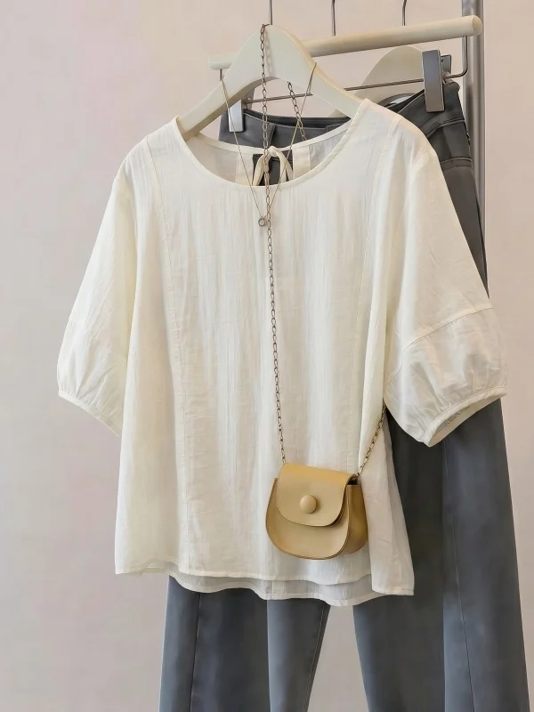 Thin Short Sleeve Shirt Women's Summer New Large Size Fat MM Belly Covering Anti-Aging Doll Shirt Upper Body Korean Style Com...
Thin Short Sleeve Shirt Women's Summer New Large Size Fat MM Belly Covering Anti-Aging Doll Shirt Upper Body Korean Style Com...