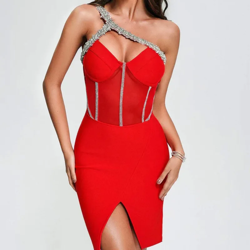Bandage sexy dress with diamonds V-neck mesh yarn Phnom Penh neck high-end temperament dress party sexy temperament elegant high
Bandage sexy dress with diamonds V-neck mesh yarn Phnom Penh neck high-end temperament dress party sexy temperament elegant high