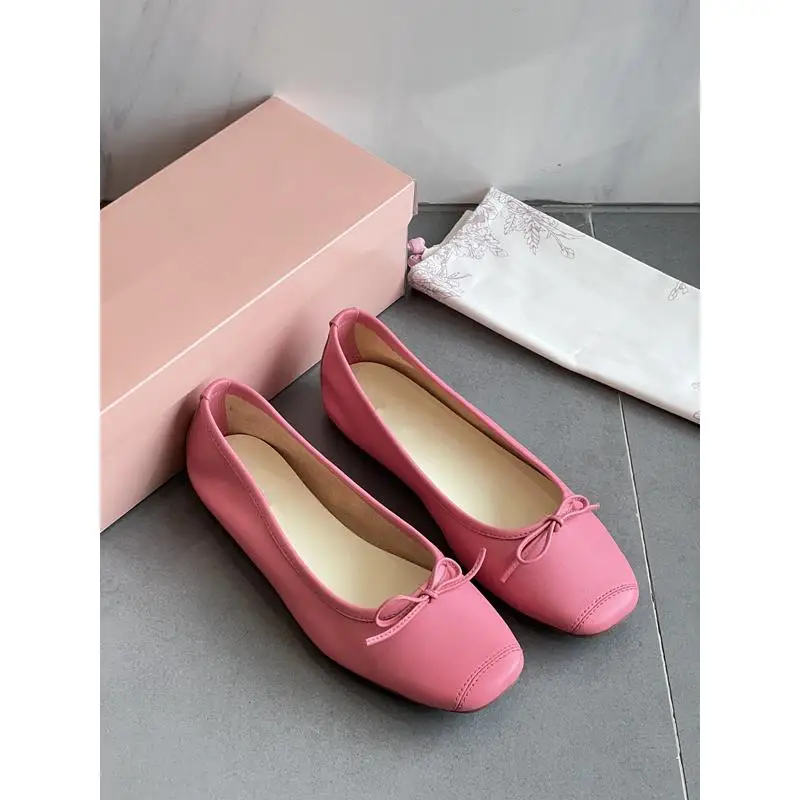 Withered French Minimalist Women's Shoes Ballet Shoes Genuine Leather Soft Sole Loafer Shoes Fashionable Flat Casual Shoes Woman
Withered French Minimalist Women's Shoes Ballet Shoes Genuine Leather Soft Sole Loafer Shoes Fashionable Flat Casual Shoes Woman