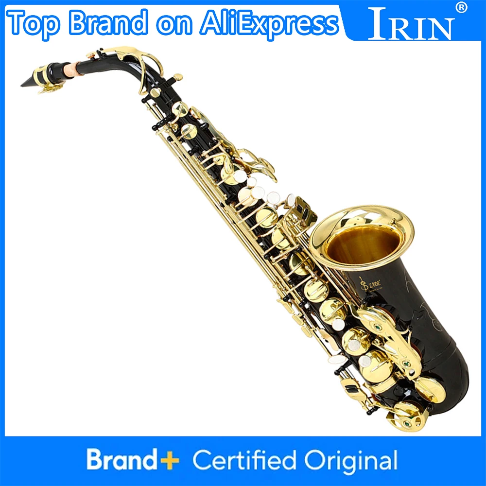 Саксофон альт-тенор SLADE Eb, черный с золотыми клавишами, премиум-класса, из латуни, для игры и практики, с аксессуарами
Саксофон альт-тенор SLADE Eb, черный с золотыми клавишами, премиум-класса, из латуни, для игры и практики, с аксессуарами