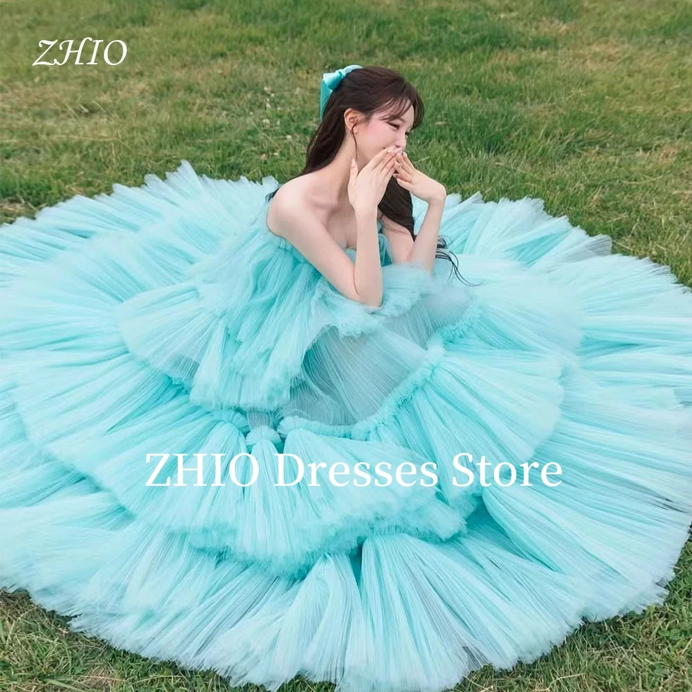 ZHIO Blue Ball Gown Floor Length Strapless Multi-layered Wedding Dress Bridal Gowns Korea Photo Shoot Customized Princess
ZHIO Blue Ball Gown Floor Length Strapless Multi-layered Wedding Dress Bridal Gowns Korea Photo Shoot Customized Princess