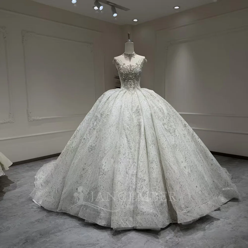 Wedding Dresses 2026 Elegant Wedding Customzied Lace Organza Court Train Sequins Robe Vestido De Novia Lace Up Back
Wedding Dresses 2026 Elegant Wedding Customzied Lace Organza Court Train Sequins Robe Vestido De Novia Lace Up Back