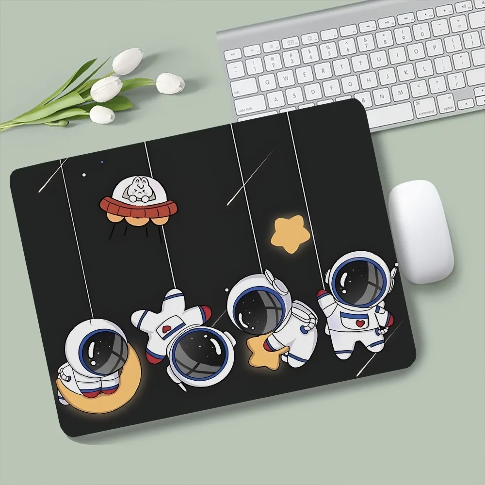 Mini Gaming Mouse Pad Rubber Non Slip Desk Mat Cute Astronaut Space Theme HD Print for PC Desktop Workspace
Mini Gaming Mouse Pad Rubber Non Slip Desk Mat Cute Astronaut Space Theme HD Print for PC Desktop Workspace