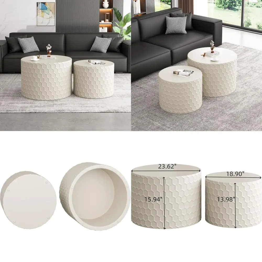 Набор круглых журнальных столиков Kevinplus из 2 шт., современный круглый боковой столик для гостиной, современный набор журнальных столиков, нет
Набор круглых журнальных столиков Kevinplus из 2 шт., современный круглый боковой столик для гостиной, современный набор журнальных столиков, нет