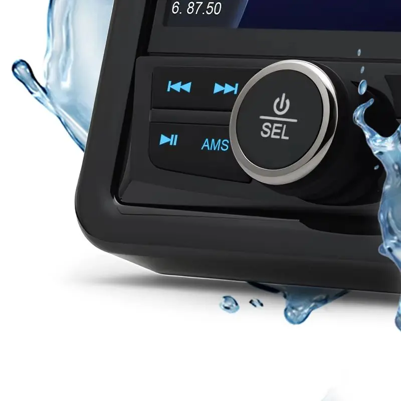 Многофункциональная лодочная радиосистема, медиаплеер, MP3/MP5, автоматическая аудиосистема, FM AM-приемник для спа, UTV, ATV
Многофункциональная лодочная радиосистема, медиаплеер, MP3/MP5, автоматическая аудиосистема, FM AM-приемник для спа, UTV, ATV