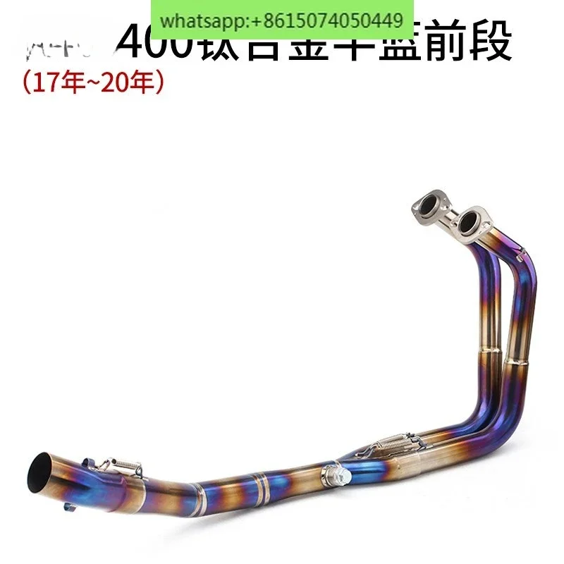 NINJA400 Z400 Z250 Z300 Z250SL middle titanium alloy front motorcycle exhaust pipe
NINJA400 Z400 Z250 Z300 Z250SL middle titanium alloy front motorcycle exhaust pipe