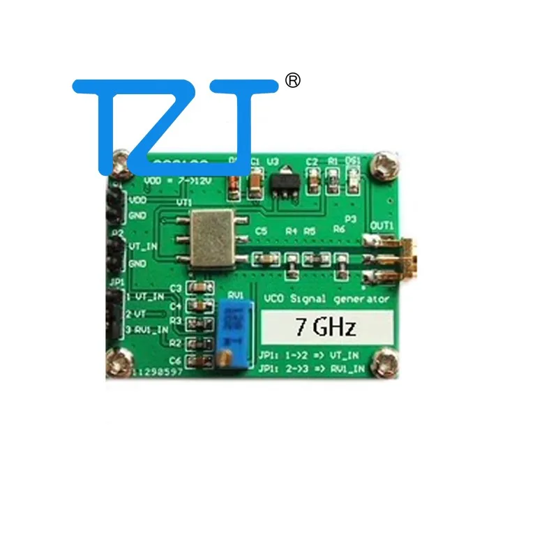 TZT 6500MHz-7100MHz RF Microwave VCO Signal Generator Voltage Controlled Oscillator Module
TZT 6500MHz-7100MHz RF Microwave VCO Signal Generator Voltage Controlled Oscillator Module