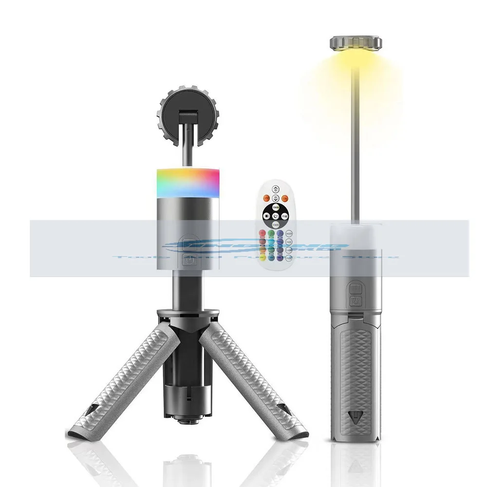 Outdoor multi-function telescopic charging floodlight with remote control portable outdoor long-life search four-color ambient
Outdoor multi-function telescopic charging floodlight with remote control portable outdoor long-life search four-color ambient