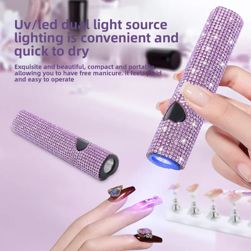 1pc Handheld Rechargeable UV LED Nail Lamp Nail Equipment for Gel Polish Drying Metal Designed Phototherapy for Quick Dry Nails
1pc Handheld Rechargeable UV LED Nail Lamp Nail Equipment for Gel Polish Drying Metal Designed Phototherapy for Quick Dry Nails