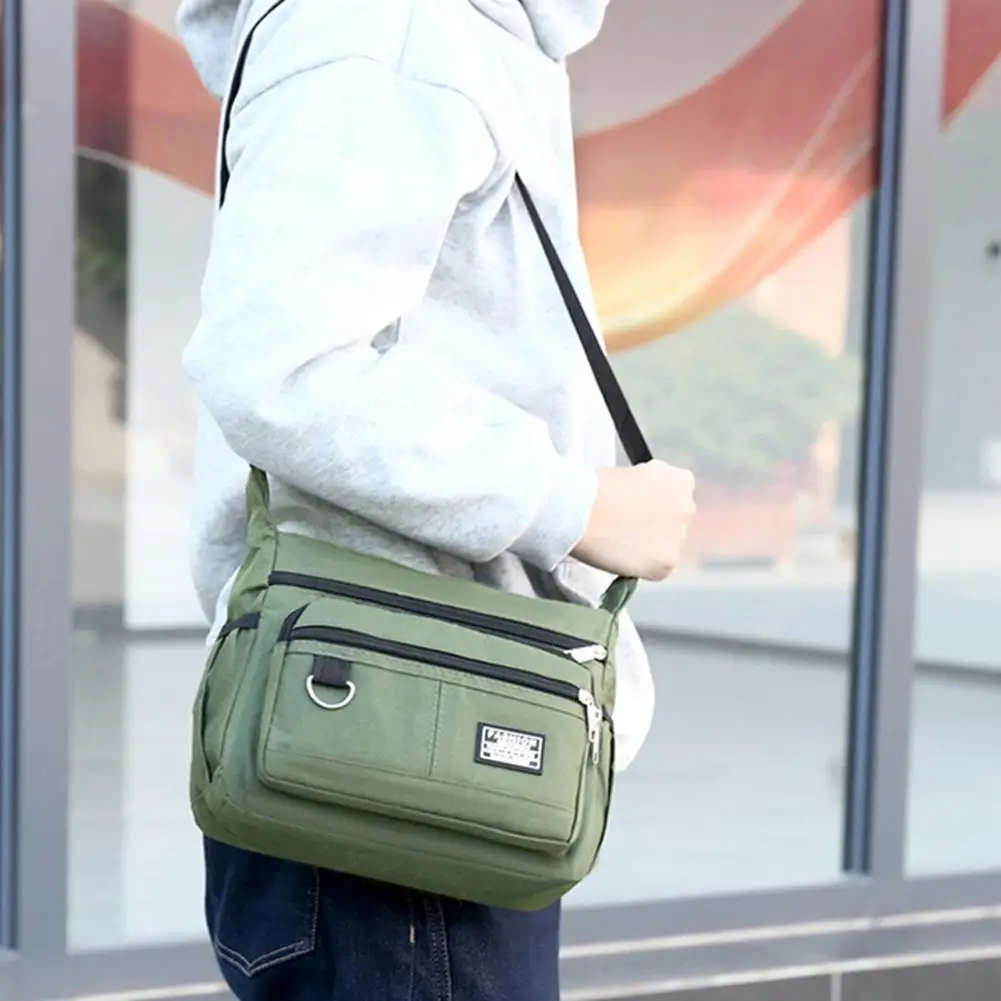 Мужская сумка через плечо, сумки на одно плечо, сумка большой вместимости, прочный рюкзак, мужская сумка на плечо, сумка для хранения с несколькими карманами