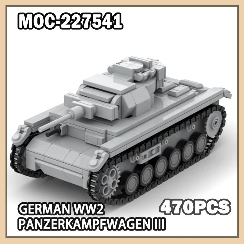 MOC-227541 немецкий WW2 Panzerkampfwagen III военная военная серия строительные блоки модель набор кирпичей креативные праздничные подарки 470 шт.
MOC-227541 немецкий WW2 Panzerkampfwagen III военная военная серия строительные блоки модель набор кирпичей креативные праздничные подарки 470 шт.
