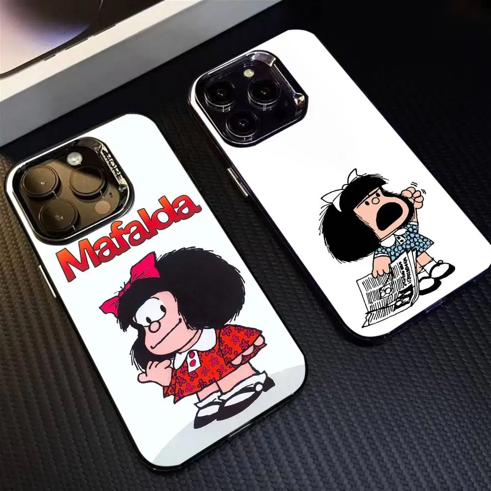 M-Mafalda Phone Case For iPhone 16 17 15 14 12 13 Pro Max Black Color Shockproof Cover
M-Mafalda Phone Case For iPhone 16 17 15 14 12 13 Pro Max Black Color Shockproof Cover