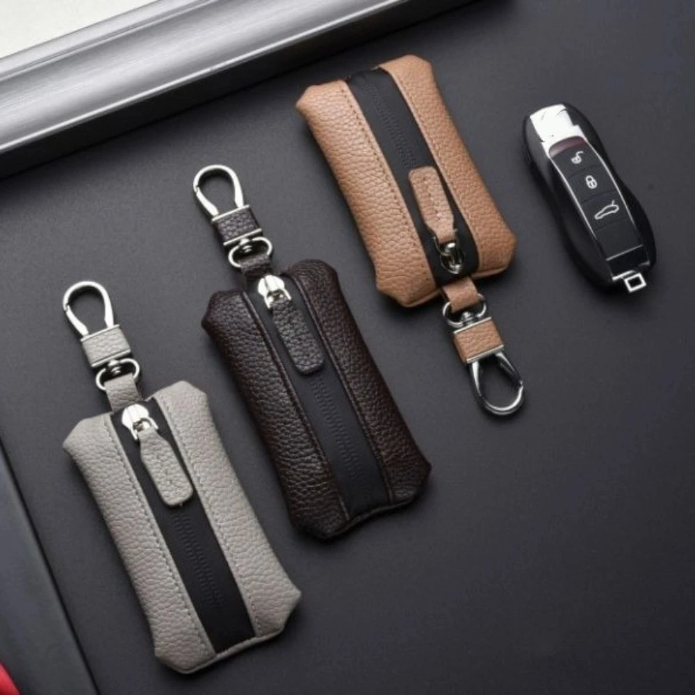 Luxury Car Key Bag Large Capacity Zipper Closure Leather Key Case Protection Cover Multifunctional Mini Storage Bag
Luxury Car Key Bag Large Capacity Zipper Closure Leather Key Case Protection Cover Multifunctional Mini Storage Bag