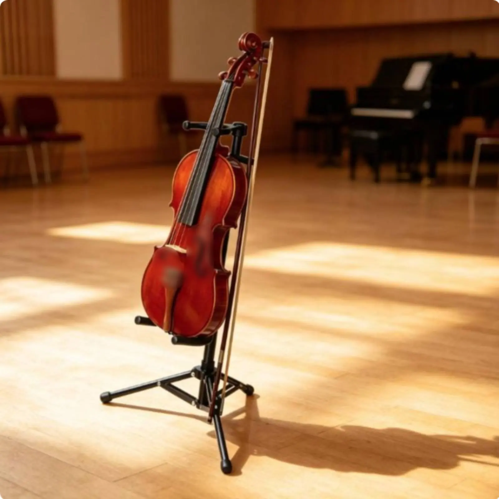 Ukulele Stand Padded Protection Violin Stand Portable Violin Display Rack Adjustable Instrument Tripod for Students, Stage
Ukulele Stand Padded Protection Violin Stand Portable Violin Display Rack Adjustable Instrument Tripod for Students, Stage