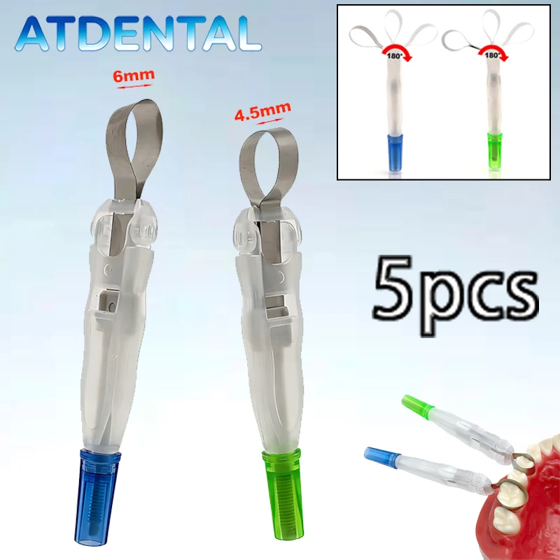 Adjustable Dental Matrix Band System 4.5/6MM, Standard & Curved Pre-formed Crown Matrices Rings
Adjustable Dental Matrix Band System 4.5/6MM, Standard & Curved Pre-formed Crown Matrices Rings