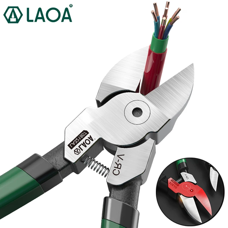 LAOA LA32180 Series Cr-V Steel Eccentric Industrial Plastic Pliers Side Cutter Nippers DIY Tool
LAOA LA32180 Series Cr-V Steel Eccentric Industrial Plastic Pliers Side Cutter Nippers DIY Tool