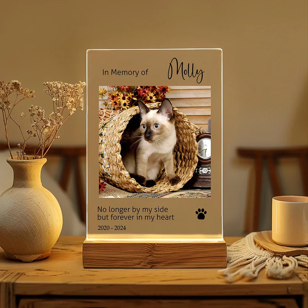 Custom Pet Photo LED Night Light Memorial Decoration Cute Warm Lamp for Pet Lovers Memorial Keepsake Lamp Cute Animal Night Lamp
Custom Pet Photo LED Night Light Memorial Decoration Cute Warm Lamp for Pet Lovers Memorial Keepsake Lamp Cute Animal Night Lamp