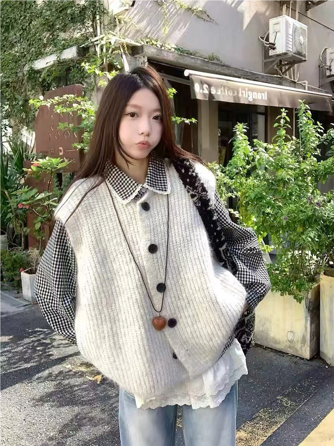 Korean College Sle Ruffle irt Patchwork Design Autumn Winter Wool Apricot Vest School orm Feel Two Piece Set Women's ...
Korean College Sle Ruffle irt Patchwork Design Autumn Winter Wool Apricot Vest School orm Feel Two Piece Set Women's ...