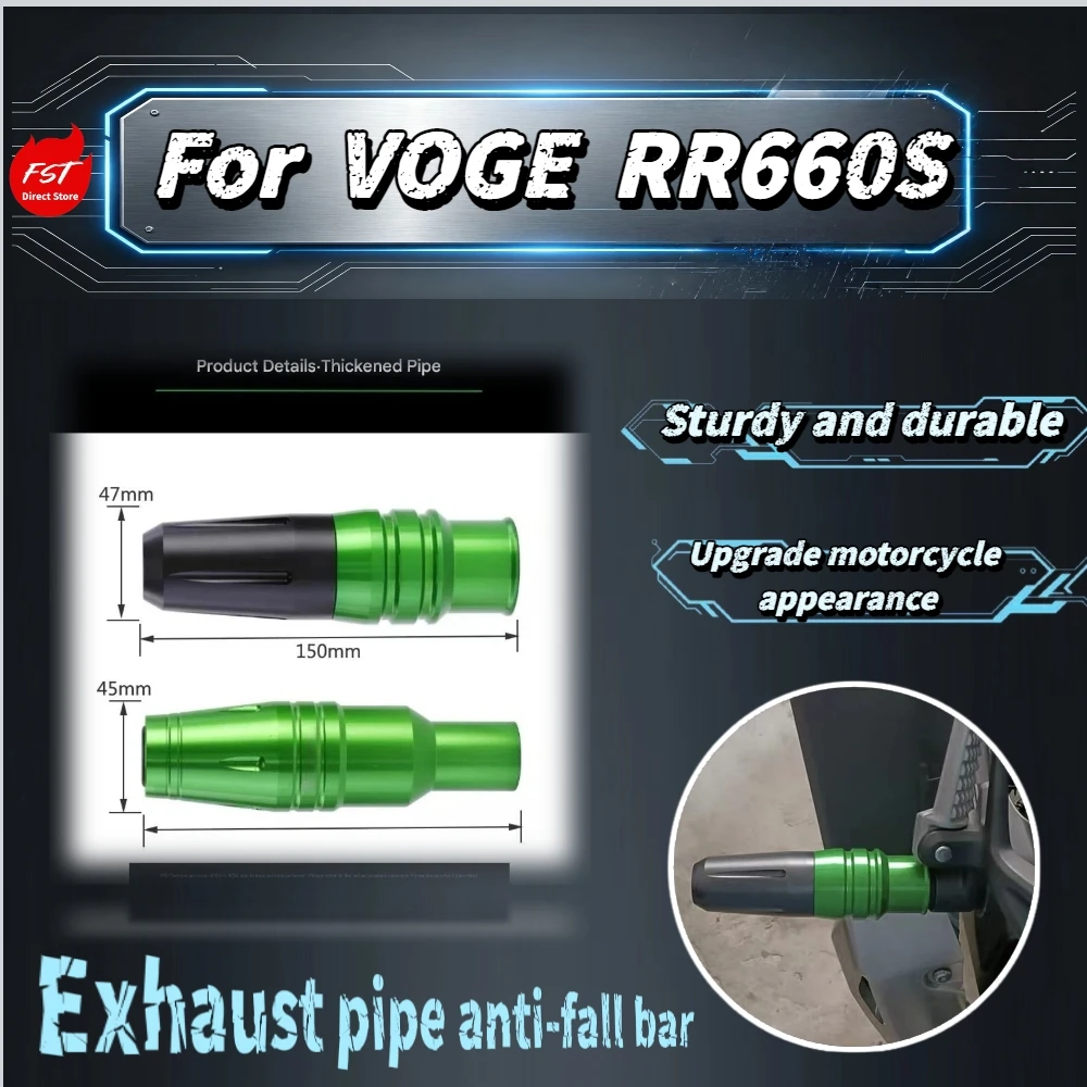 For VOGE RR660S Motorcycle Anti-collision Exhaust Bar, Reinforced EP Buffer Ball, Durable Bumper Rubber Stick Mod Accessories
For VOGE RR660S Motorcycle Anti-collision Exhaust Bar, Reinforced EP Buffer Ball, Durable Bumper Rubber Stick Mod Accessories
