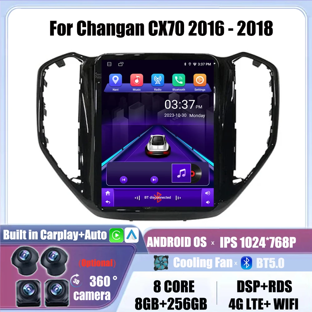 Android OS Player GPS Navigation Stereo BT Auto Carplay 9.7'' Car Radio Multimedia Video For Changan CX70 2016 - 2018 Head unit
Android OS Player GPS Navigation Stereo BT Auto Carplay 9.7'' Car Radio Multimedia Video For Changan CX70 2016 - 2018 Head unit