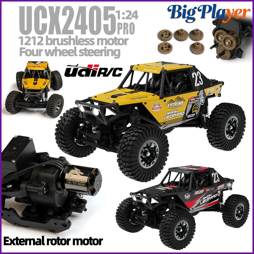 1/24 UDIRC UCX2405PRO Mini 4WD RC Rock Crawler Brushless Motor Optional Off-Road Climbing Vehicle RTR Remote Control Car Toy
1/24 UDIRC UCX2405PRO Mini 4WD RC Rock Crawler Brushless Motor Optional Off-Road Climbing Vehicle RTR Remote Control Car Toy