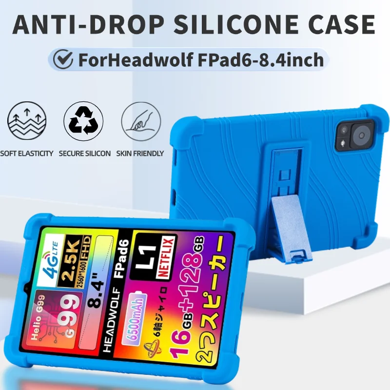 For HEADWOLF FPad6 8.4inch tablet Coat Shockproof Cover Helio G99 Case Soft Silicon Stand Protective Shell
For HEADWOLF FPad6 8.4inch tablet Coat Shockproof Cover Helio G99 Case Soft Silicon Stand Protective Shell