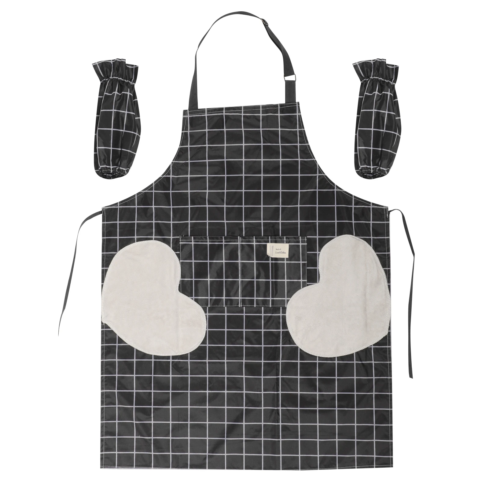 PVC Waterproof Sleeve Apron Long Oil Resistant Kitchen Cleaning Black Plaid Heart Shaped Set Arm Protector Women Cooking
PVC Waterproof Sleeve Apron Long Oil Resistant Kitchen Cleaning Black Plaid Heart Shaped Set Arm Protector Women Cooking