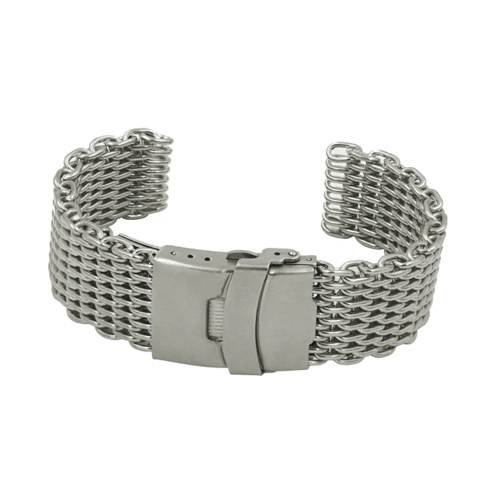 22mm Watchband Strap Shark Mesh Band for Men Stainless Steel Watchband Durable Comfortable Daily Sports Use
22mm Watchband Strap Shark Mesh Band for Men Stainless Steel Watchband Durable Comfortable Daily Sports Use