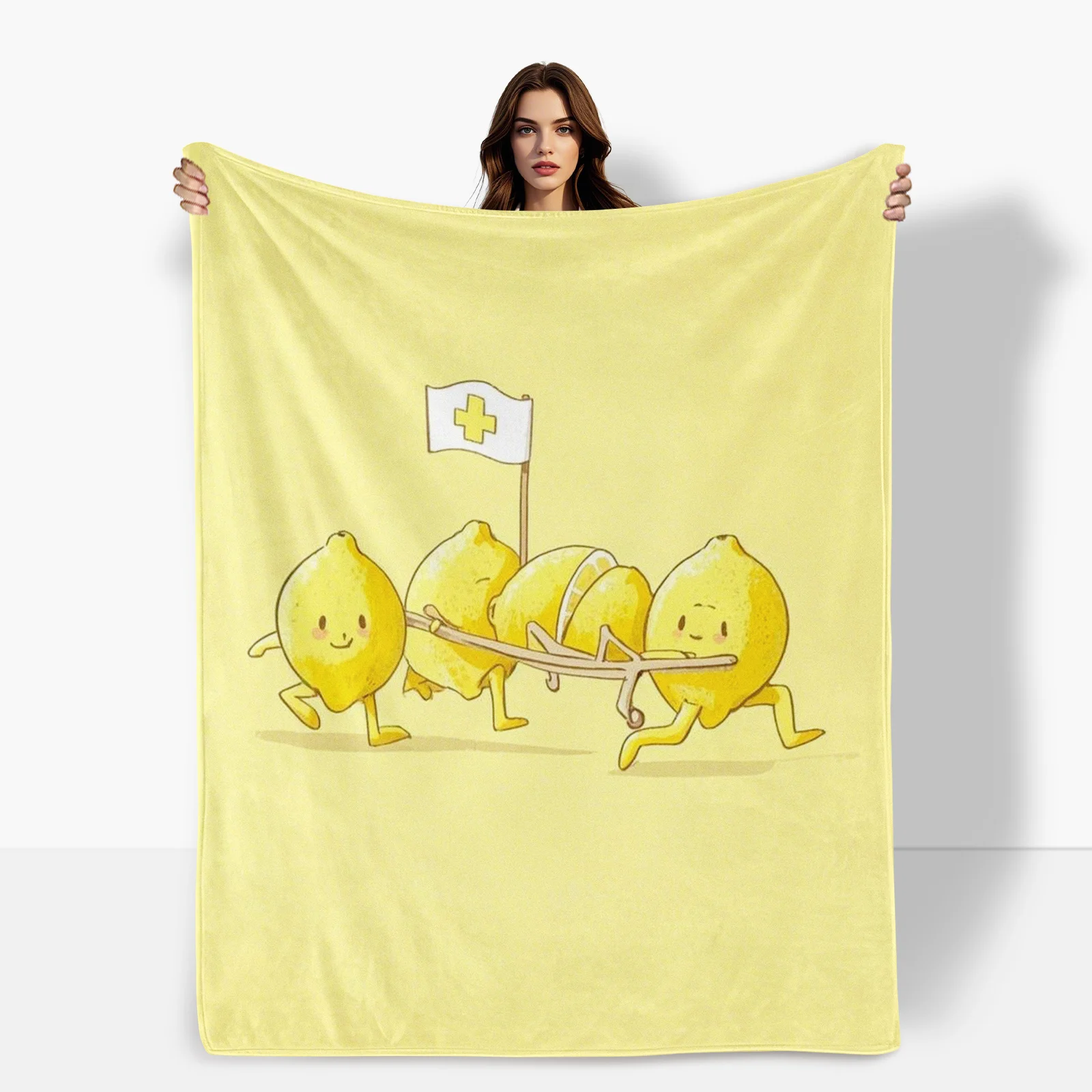 Whimsical Lemon Doctor On Stretcher Blanket For Creative Gift And Playful Home Decor Accent
Whimsical Lemon Doctor On Stretcher Blanket For Creative Gift And Playful Home Decor Accent