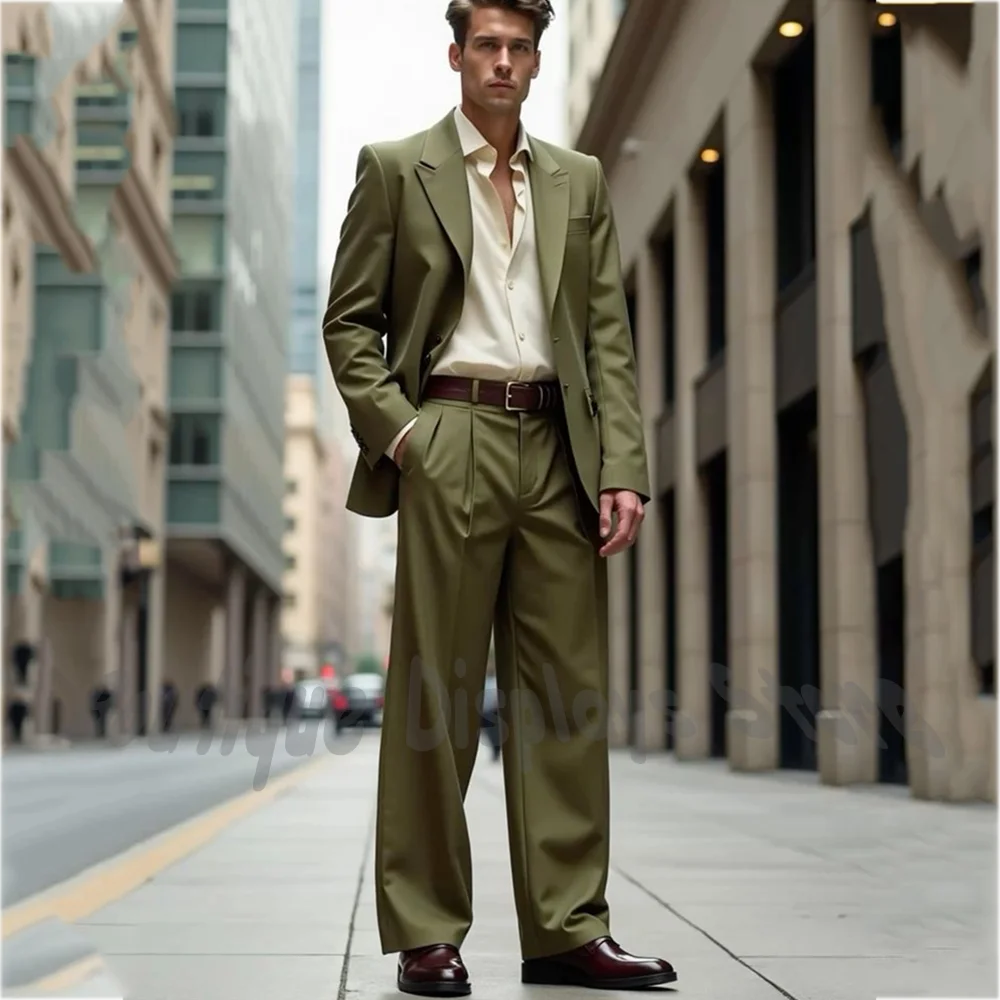 Loose Casual Men's Suit 2 Piece Single Breasted Blazer Outfit Fashion Sreet Style Dinner Party Prom Male Set Business Outfit
Loose Casual Men's Suit 2 Piece Single Breasted Blazer Outfit Fashion Sreet Style Dinner Party Prom Male Set Business Outfit