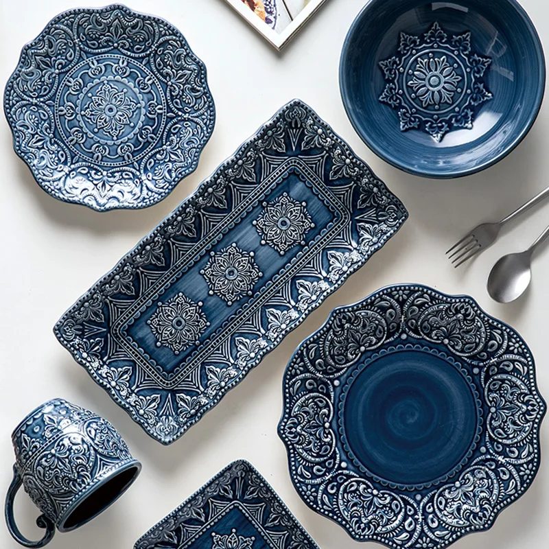 European Style Plates Creative Steak Plates Ceramic Plates Light Luxury High-end Tableware
European Style Plates Creative Steak Plates Ceramic Plates Light Luxury High-end Tableware