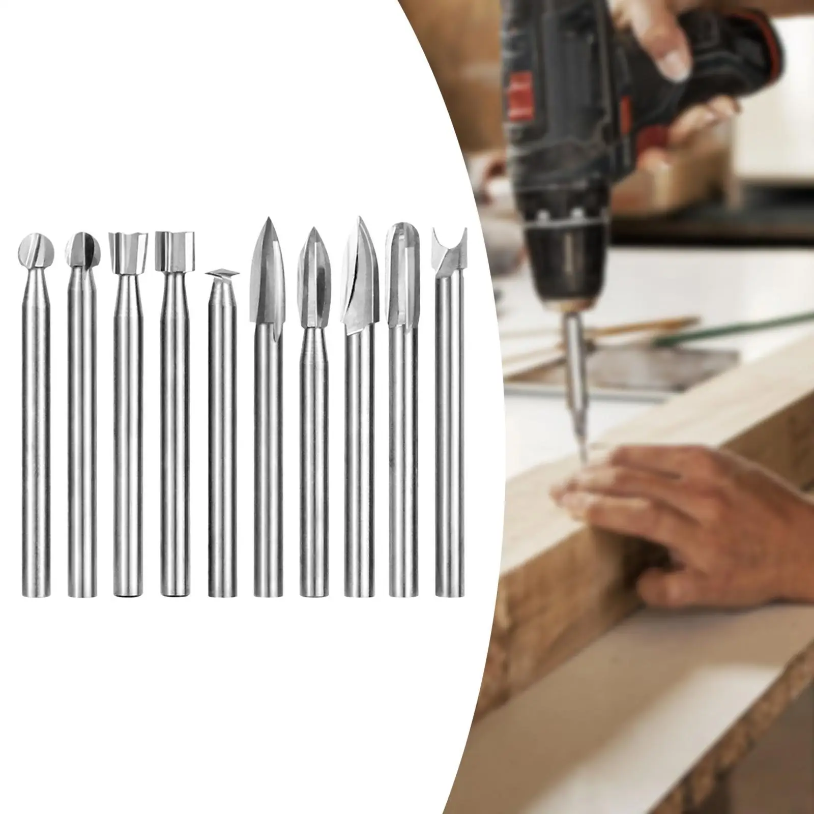 10-кратная насадка для резьбы по дереву для вращающихся инструментов, электрический инструмент для резьбы, обрезка плотников, сверление стали, деревообработка, гравировальная насадка
10-кратная насадка для резьбы по дереву для вращающихся инструментов, электрический инструмент для резьбы, обрезка плотников, сверление стали, деревообработка, гравировальная насадка