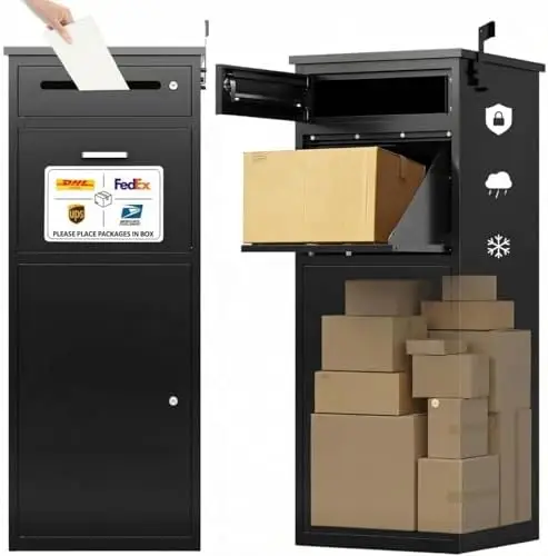 Package delivery Boxes for Outside | Anti-Theft Porch Package Delivery Box with Lock | Outdoor Weatherproof Parcel
Package delivery Boxes for Outside | Anti-Theft Porch Package Delivery Box with Lock | Outdoor Weatherproof Parcel