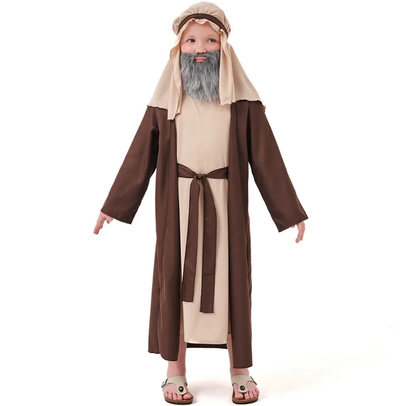 Men’s Arabian Sheikh Costume – Brown Elderly Wizard Robe & Headpiece, Halloween Middle Eastern Shepherd Outfit
Men’s Arabian Sheikh Costume – Brown Elderly Wizard Robe & Headpiece, Halloween Middle Eastern Shepherd Outfit