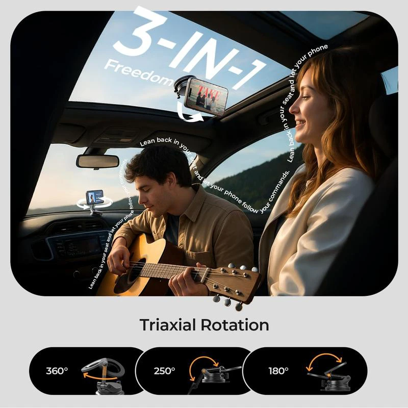 Сильный магнитный автомобильный держатель для телефона, складной дизайн 360° ° Регулируемое вакуумное крепление для автомобиля/стола/ванной комнаты/универсального использования
Сильный магнитный автомобильный держатель для телефона, складной дизайн 360° ° Регулируемое вакуумное крепление для автомобиля/стола/ванной комнаты/универсального использования