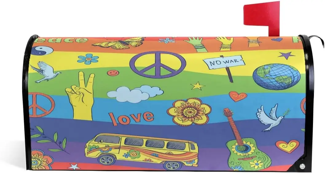 Cheerful Psychedelic Magnetic Mailbox Cover MailWraps Garden Yard Home Decor for Outside
Cheerful Psychedelic Magnetic Mailbox Cover MailWraps Garden Yard Home Decor for Outside